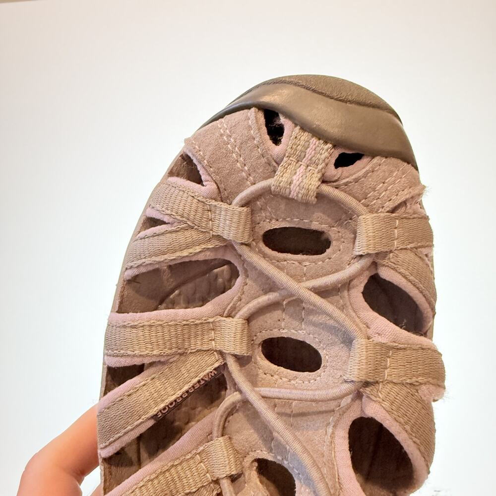 KEEN Whisper Womens 10 Hiking Sandals Taupe Pink Waterproof Sport Water Shoes - Picture 8 of 9